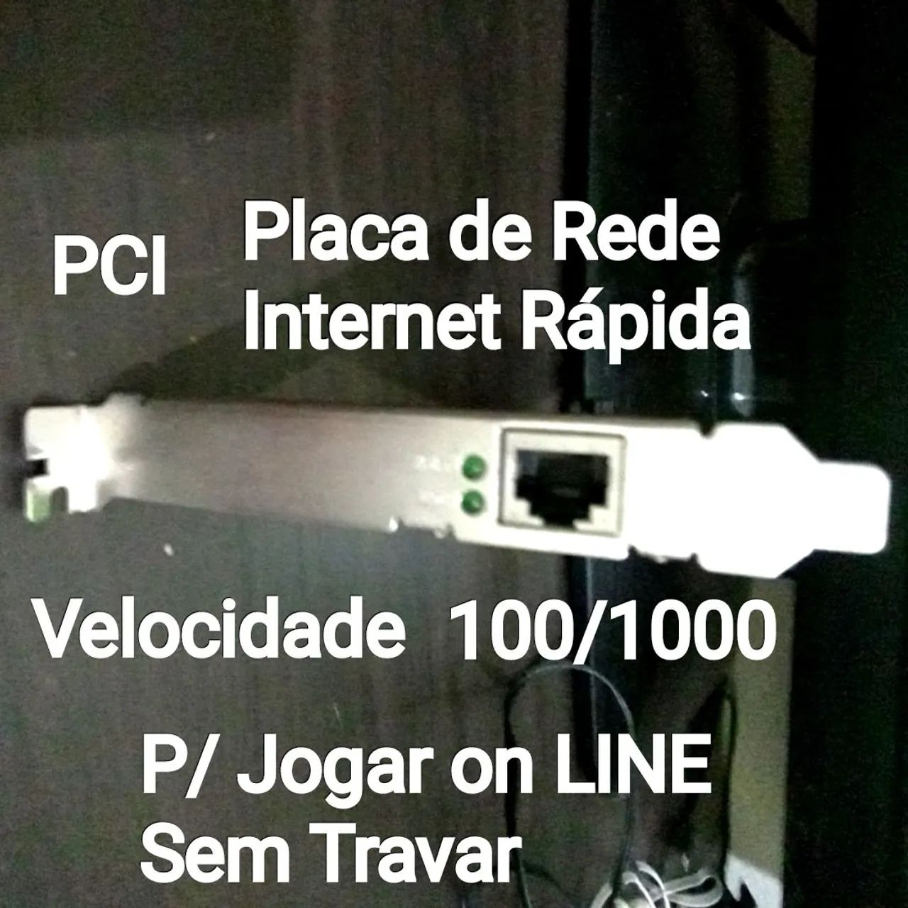Placa de Rede internet Rápida PCI 100/1000 - Foto 3