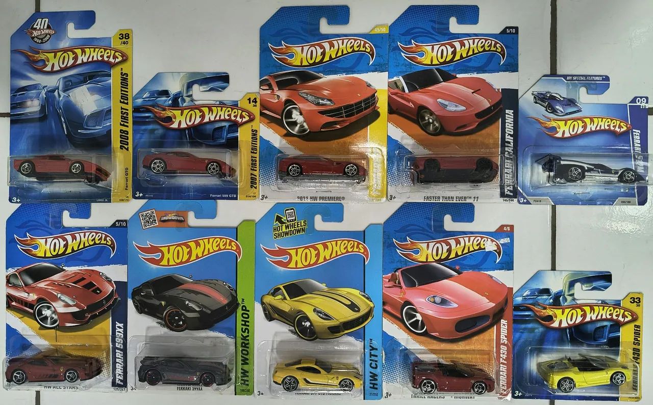 Hot Wheels Ferrari Racer 20台セットNo17のみ欠品 Coleção Ferrari Hot Wheels LOOSE - 27 minis - Hobbies e coleções