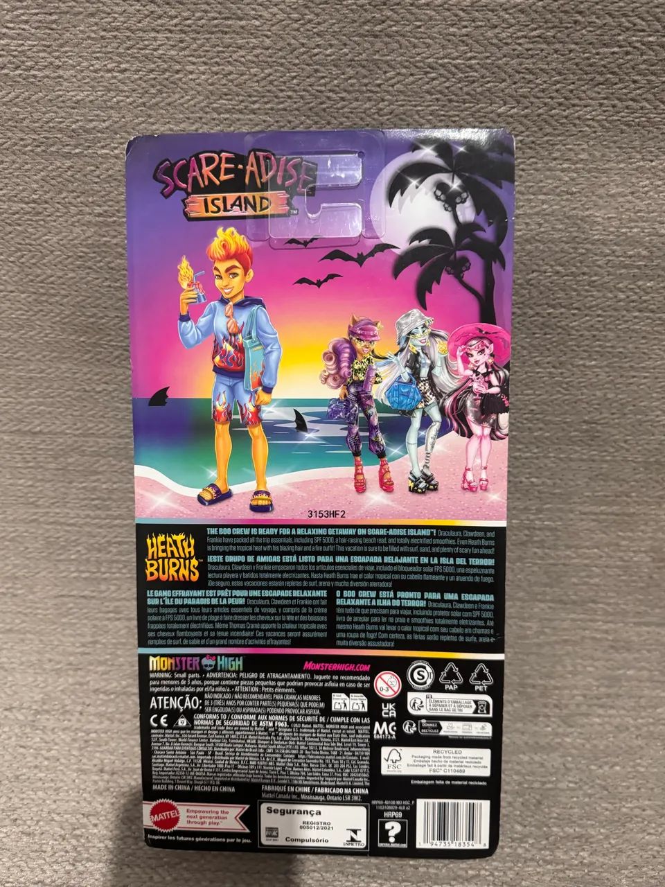 boneco monster high heath burns - Foto 2