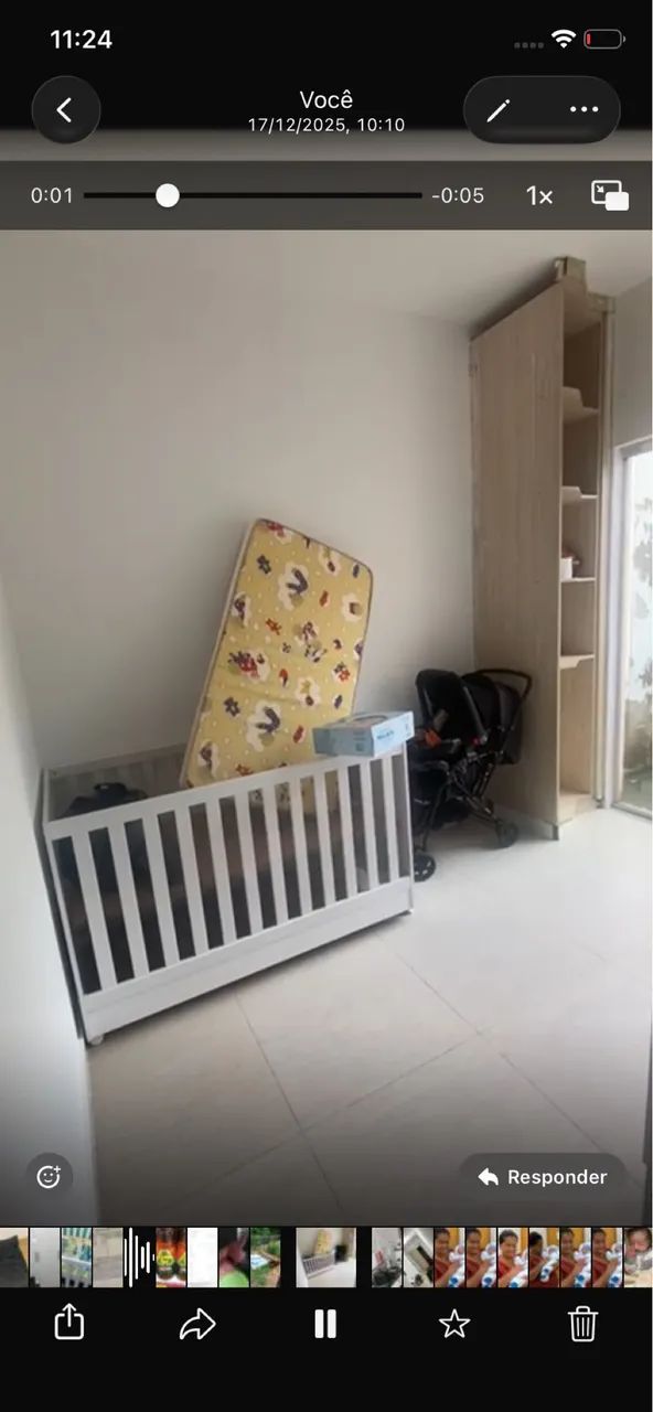 Berço pouco usado , colchão incluso 