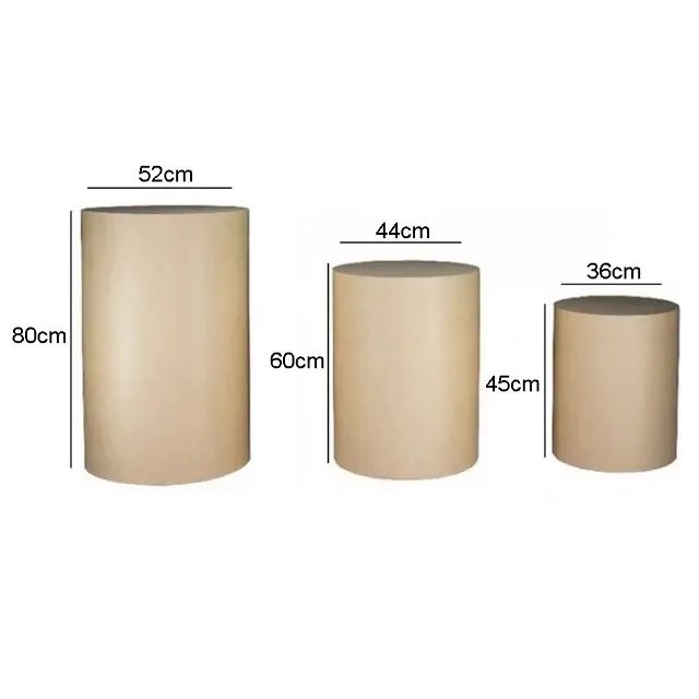 Kit 3 Cilindros de MDF em 3 tamanhos para Festas e Vitrines - Foto 2