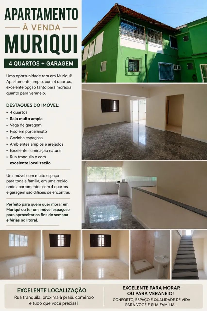 MURIQUI Apartamento com 4 quartos ! Oportunidade ÚNICA! - Foto 2