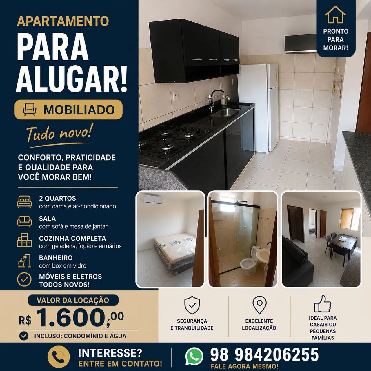 Alugo Apto Mobiliado - Del Est IV 