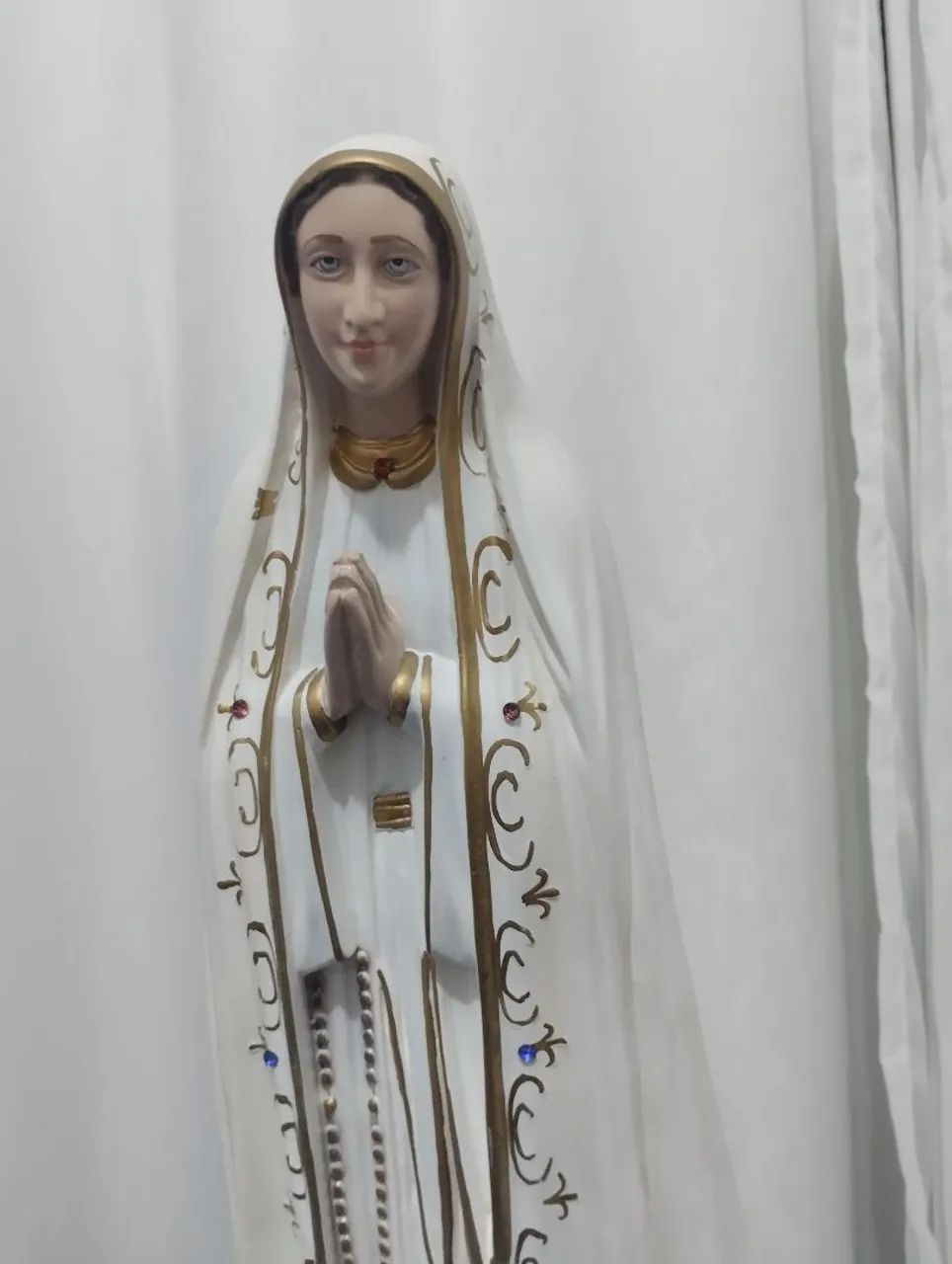 Imagem de Nossa senhora de Fátima 65 cm gesso  - Foto 2