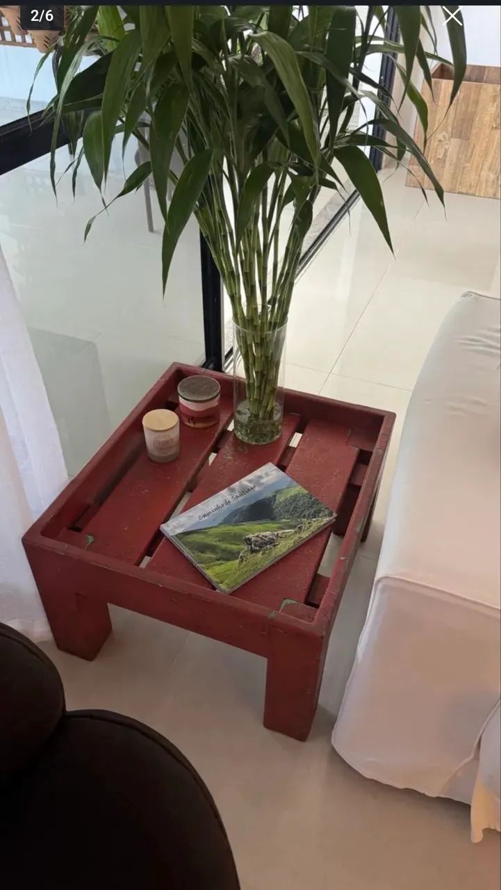 Aparador de madeira com aço corten + mesa de canto - Foto 2