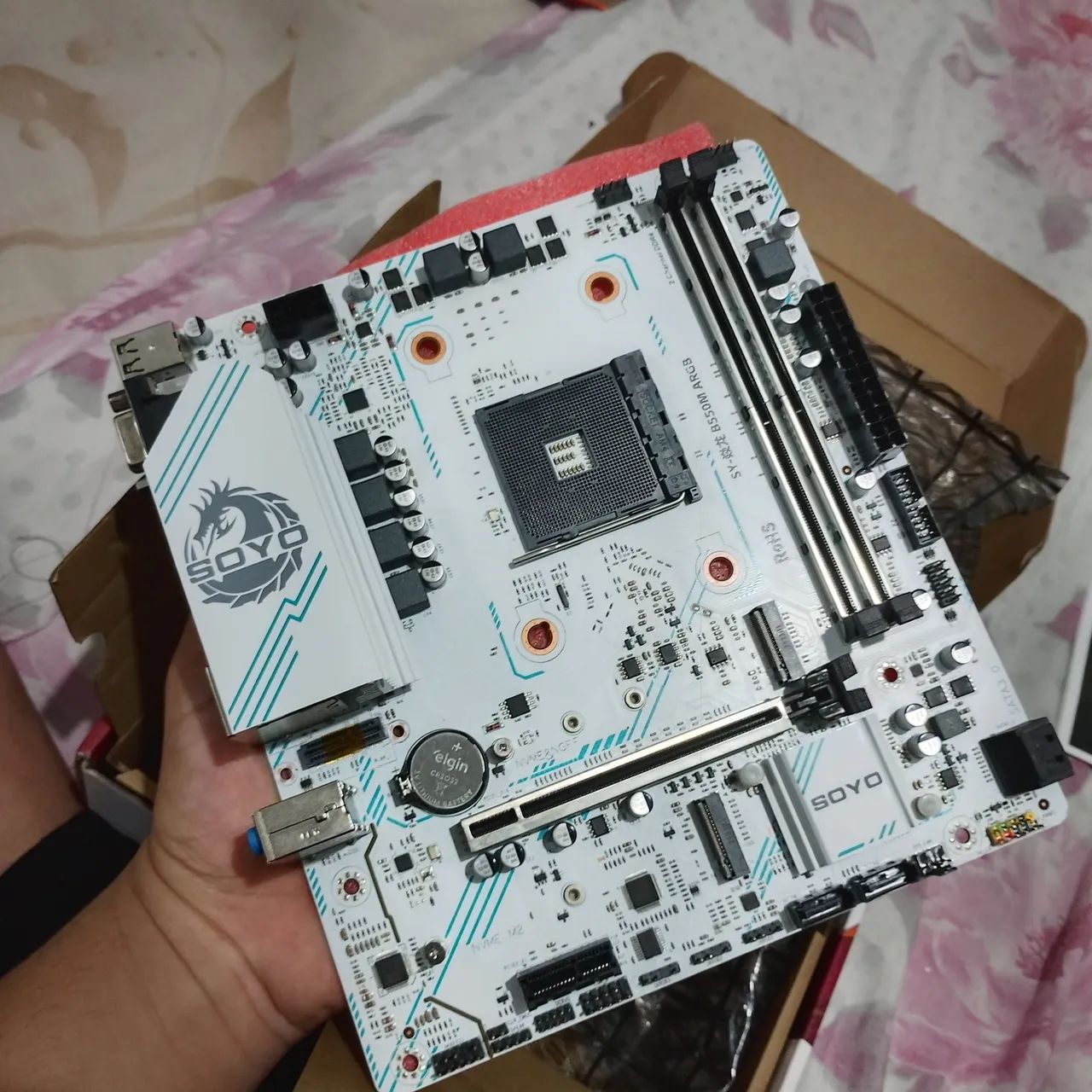 Placa mãe soyo B550m branca - Foto 3