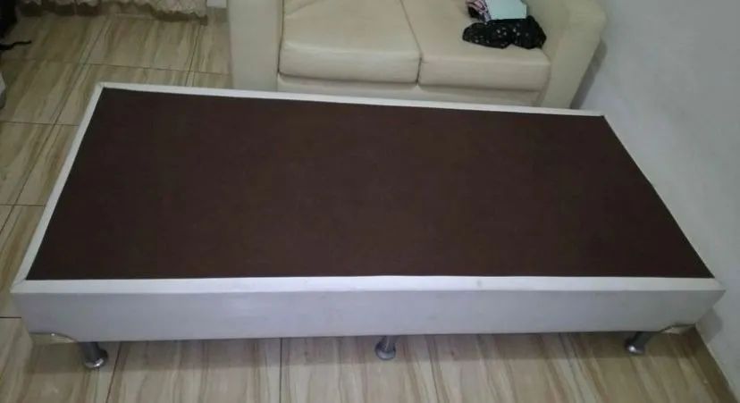 Base Cama Box Solteiro 88x188 Corino ou Suede Cores - Foto 2