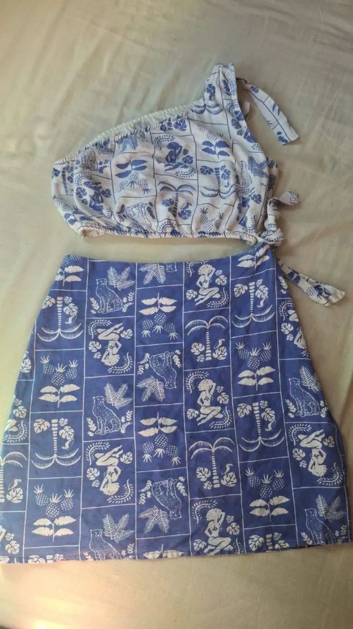 Vestido azul Renner estampado  - Foto 3