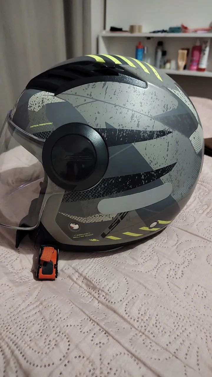 Capacete LS2 Airflow cinza - Foto 2