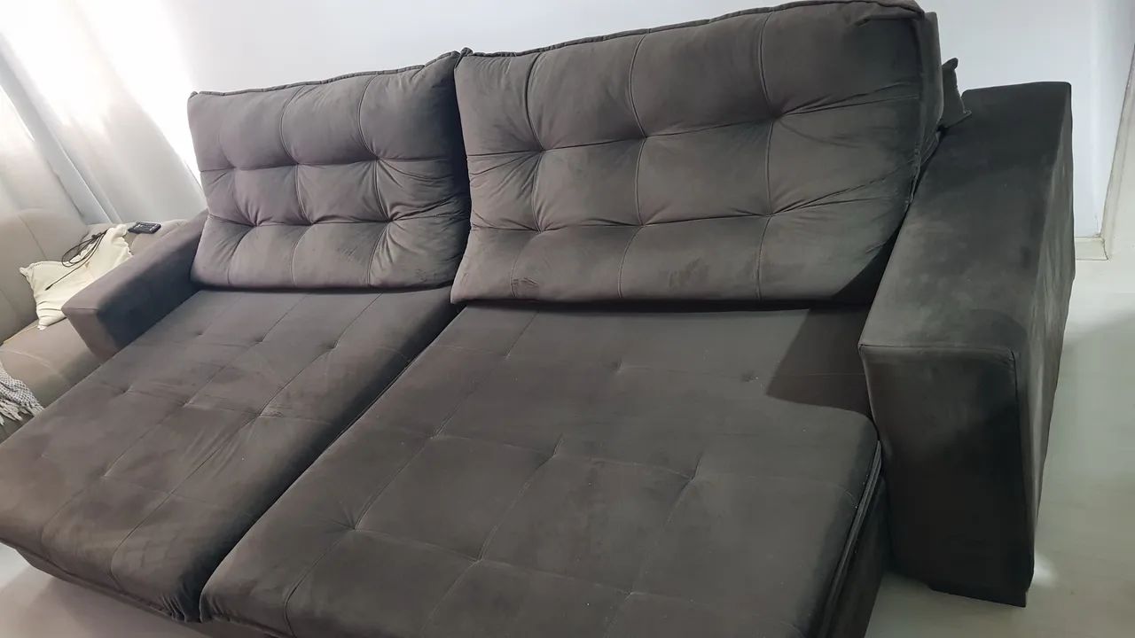 Sofá Reclinável e Retrátil de 3 Metros e 4 Lugares - Foto 3