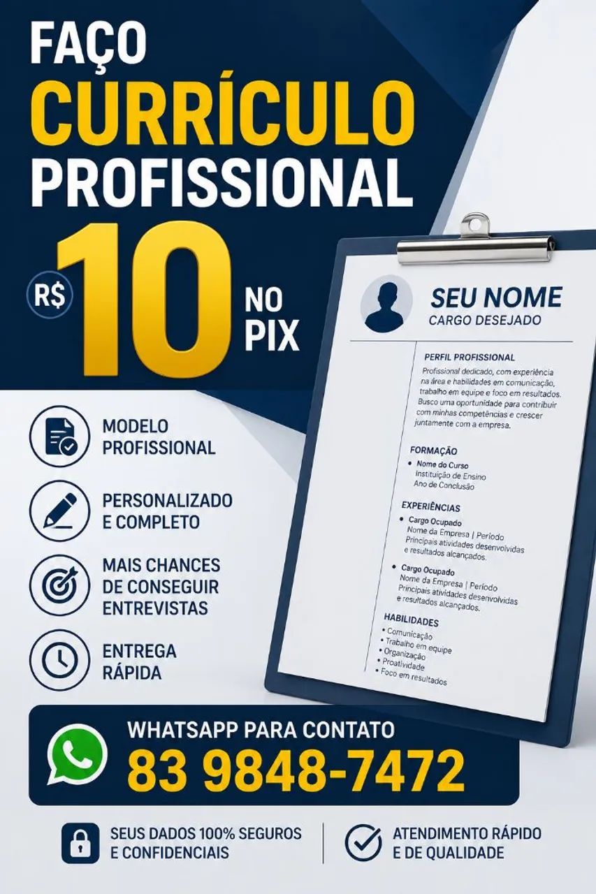 Currículo Profissional De Qualidade 