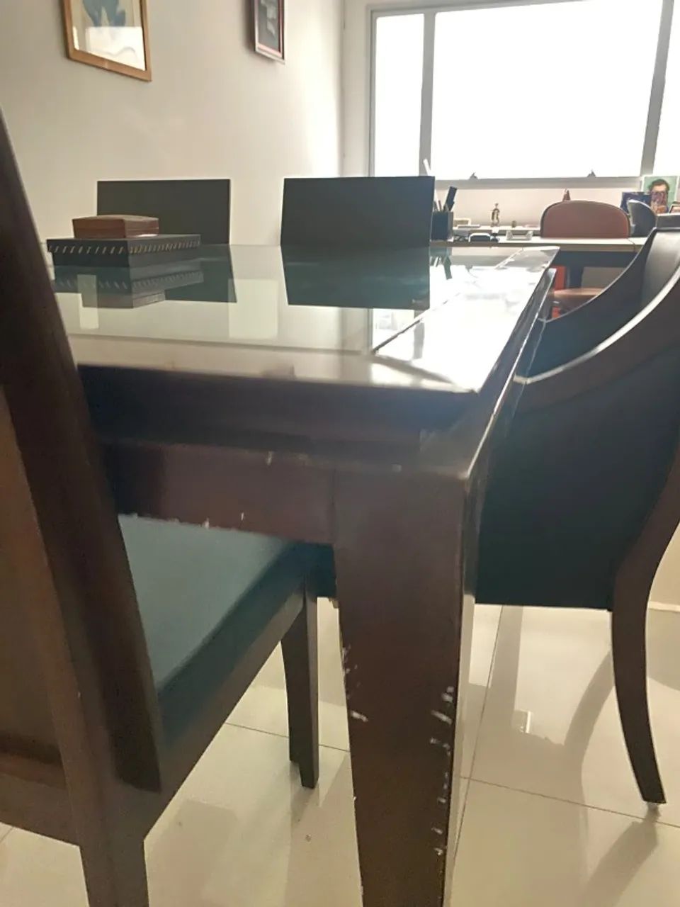 Mesa de escritório com 5 cadeiras - Foto 5