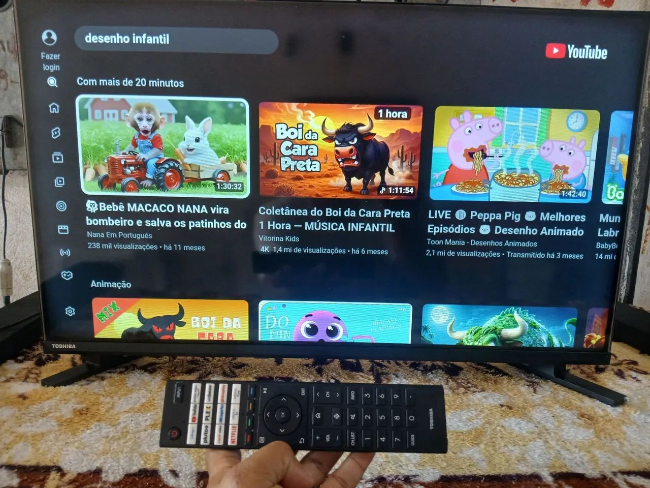 TV TOSHIBA 32 POLEGADAS SMART WIFI VAI COM CONTROLE E PEZINHO FUNCIONANDO PERFEITAMENTE  - Foto 5