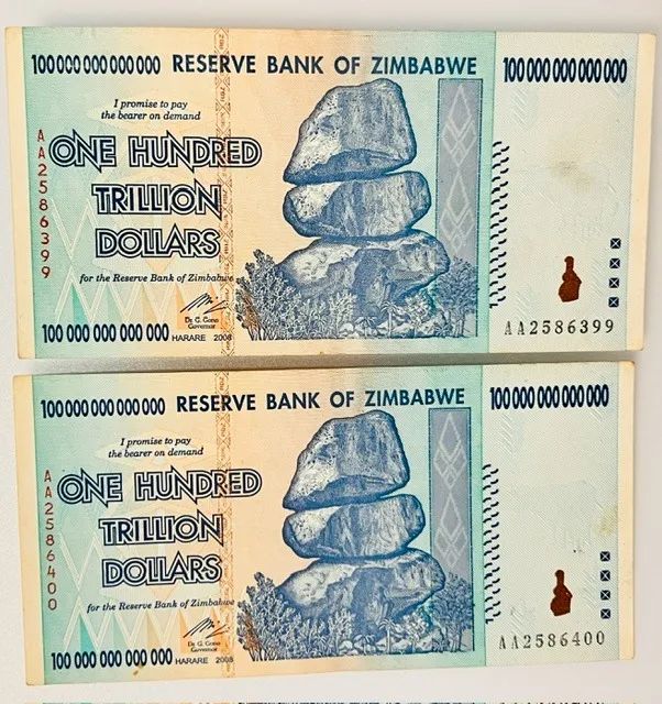 Zimbabwe 100 Trilhões de Dólares 2008 P-91