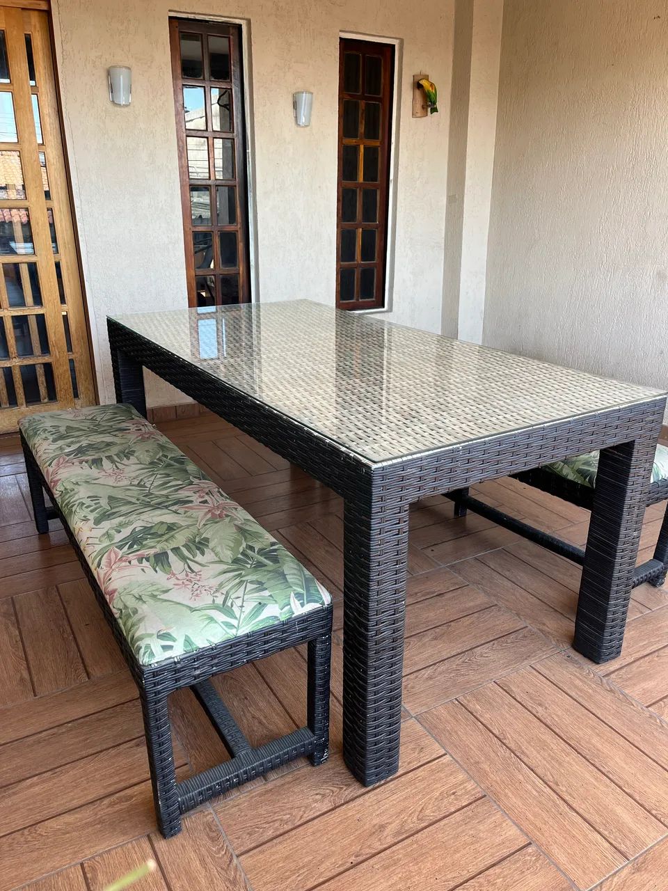 Mesa madeira área externa 
