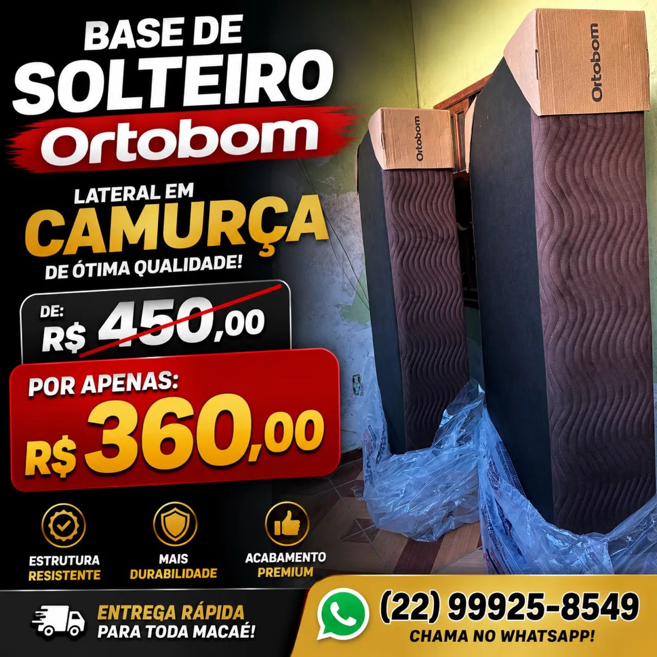 Base Ortobom solteiro 