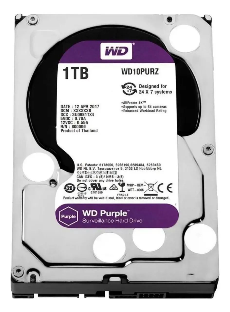 HD 1 TB WD PURPLE