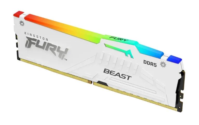 [NOVO] Memória RAM Kingston Fury Beast Expo, RGB, 32GB, 6000MHz, DDR5, CL30, Branco - Foto 3