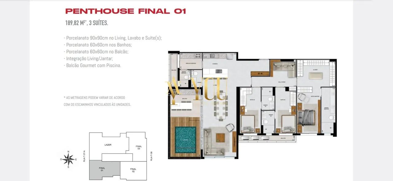 Penthouse luxuosa, vista deslumbrante, design moderno. Entrega 2026. - Foto 6