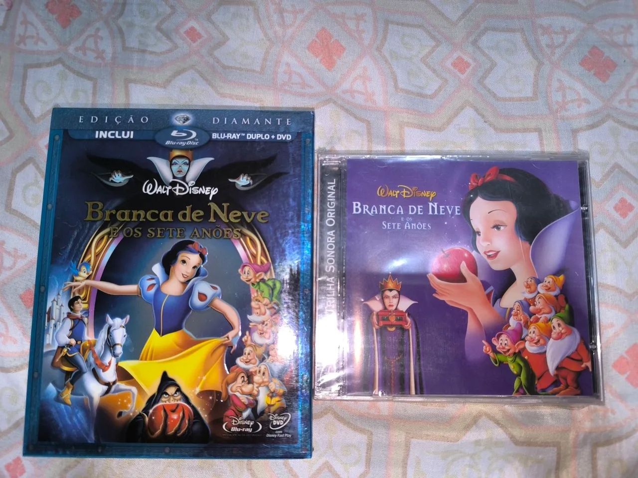 Kit Branca de Neve e os sete anões cd + bluray