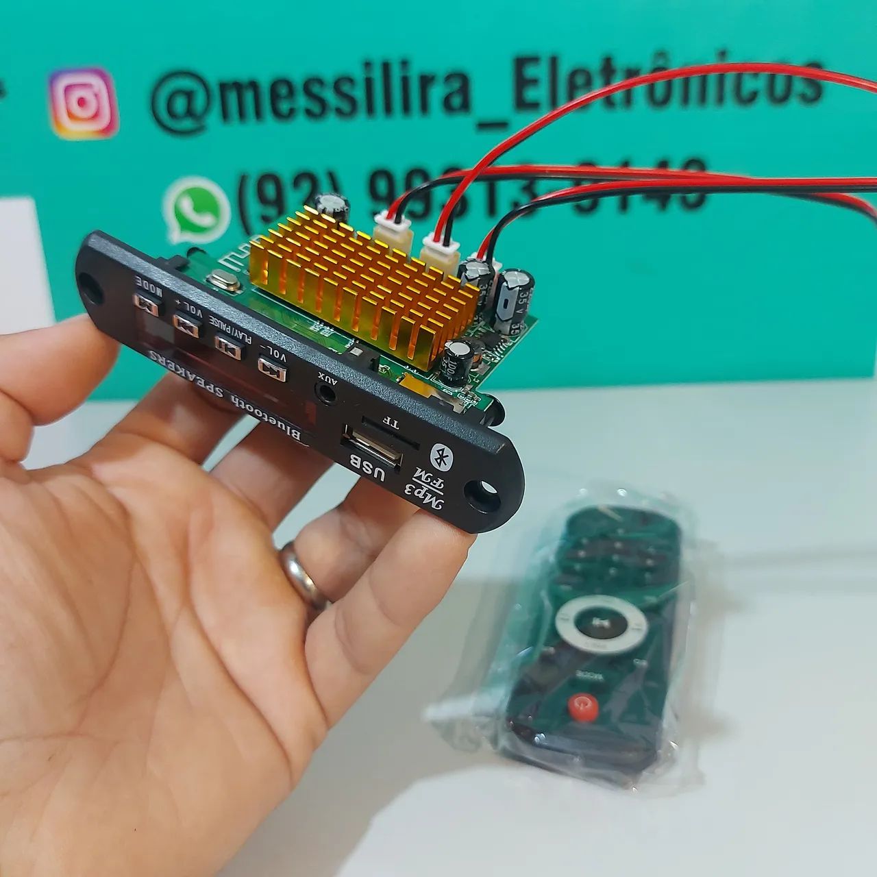 Placa amplificada 12v 2*80w 160w RMS
