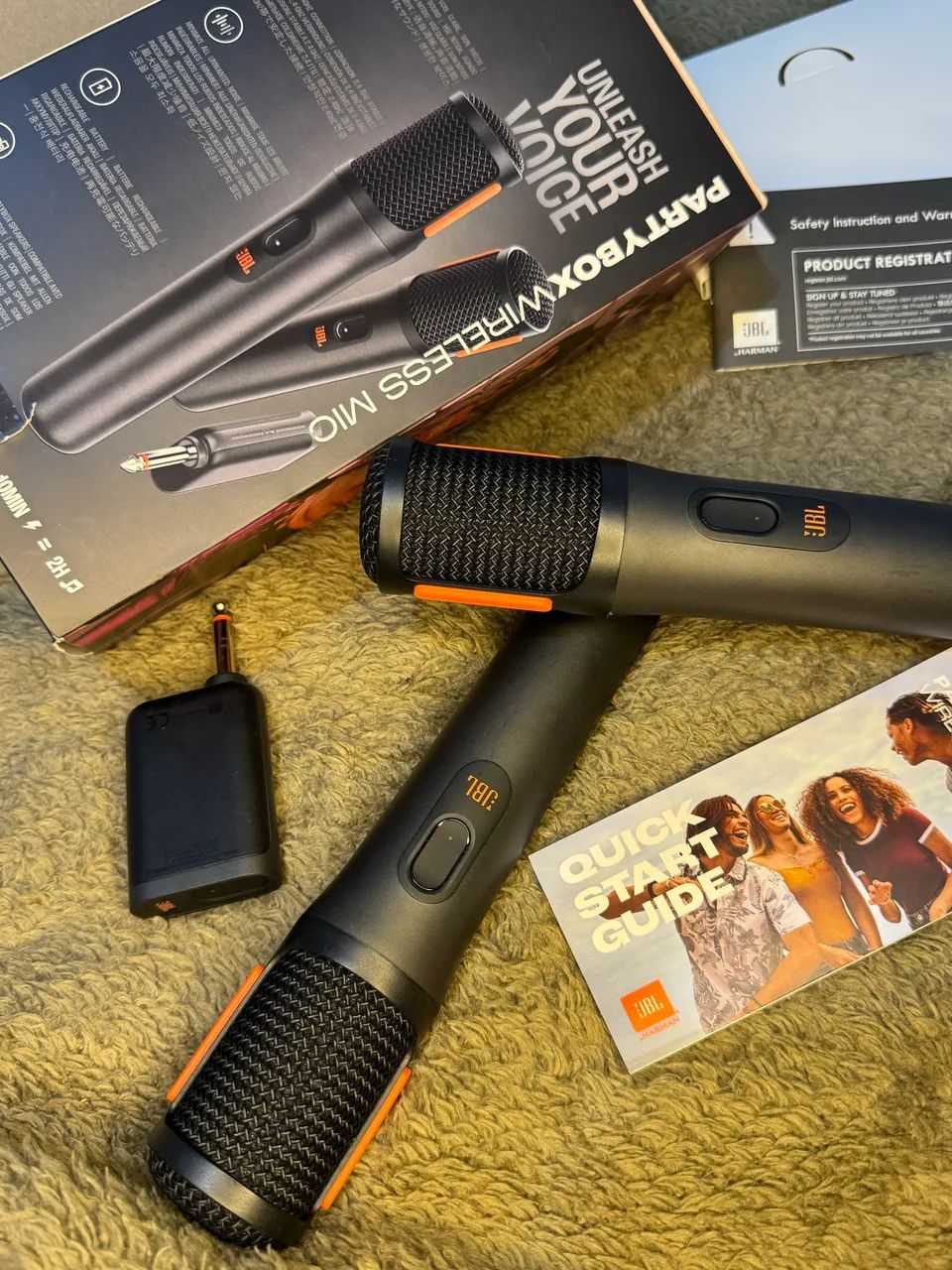 MICROFONE JBL ORIGINAL SEM FIO PARTYBOX NOVO