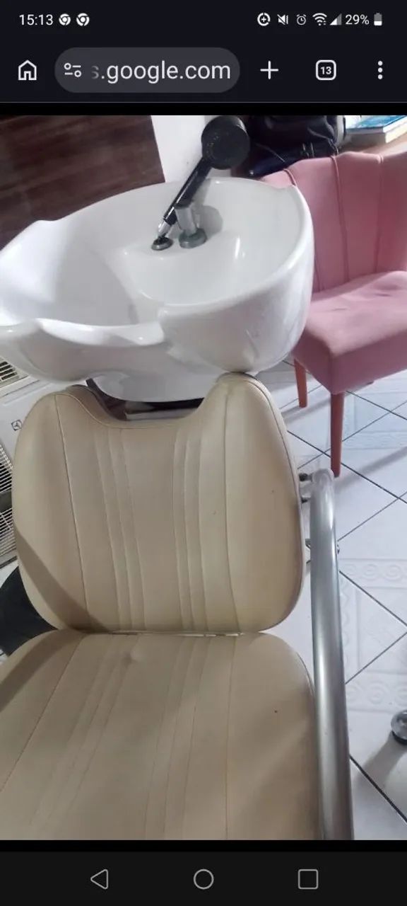 Lavatório e cadeira hidráulica para salão e maquiadora  - Foto 4