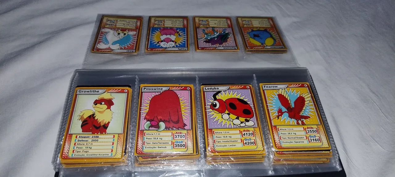 Coleção de 64 Mini Cartas Pokémon + Porta Cartões - Hobbies e