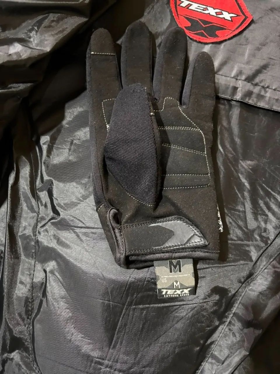 jaqueta de moto impermeável TEXX com par de luvas - Foto 4