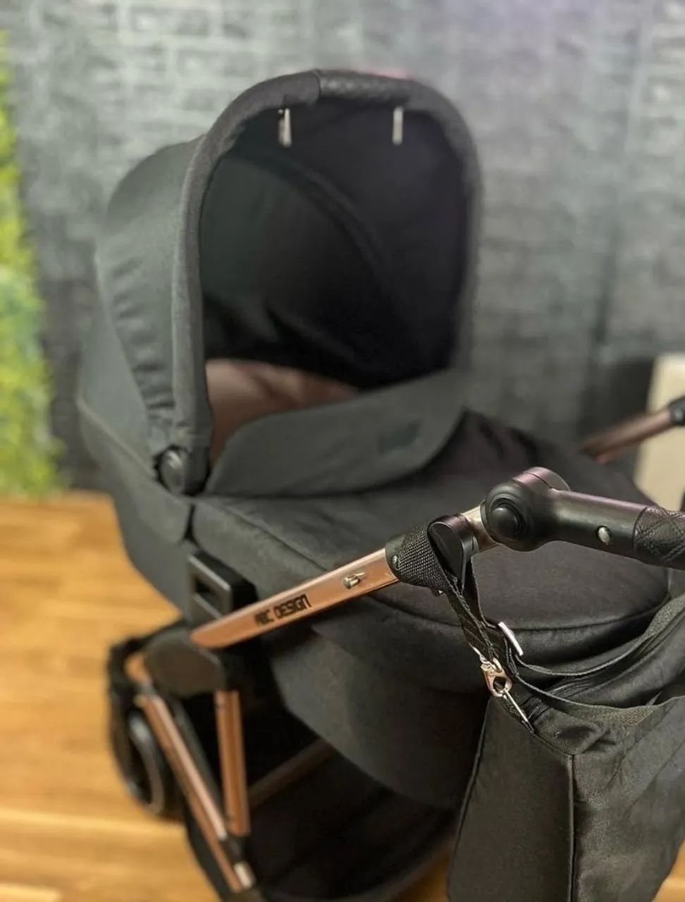 Carrinho Diamond Rose+Bebê Conforto ABC DESIGN HIGIENIZADO  - Foto 6