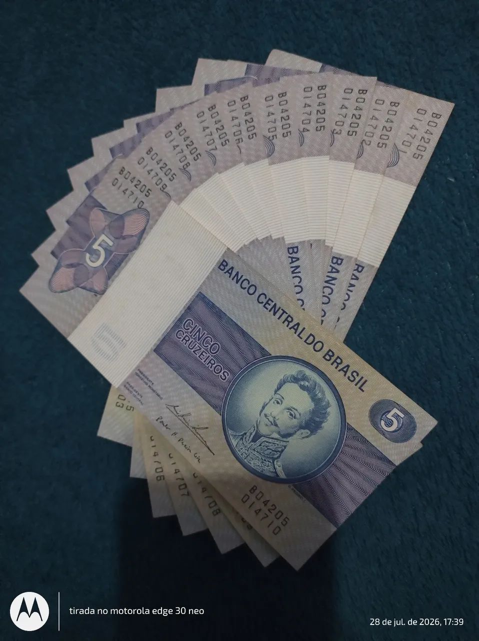 Cédulas antigas 10 unidades numeradas  - Foto 4