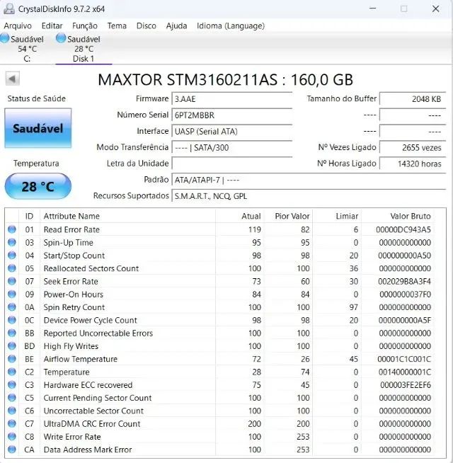 Hd Sata 160 Gb Maxtor - Foto 3