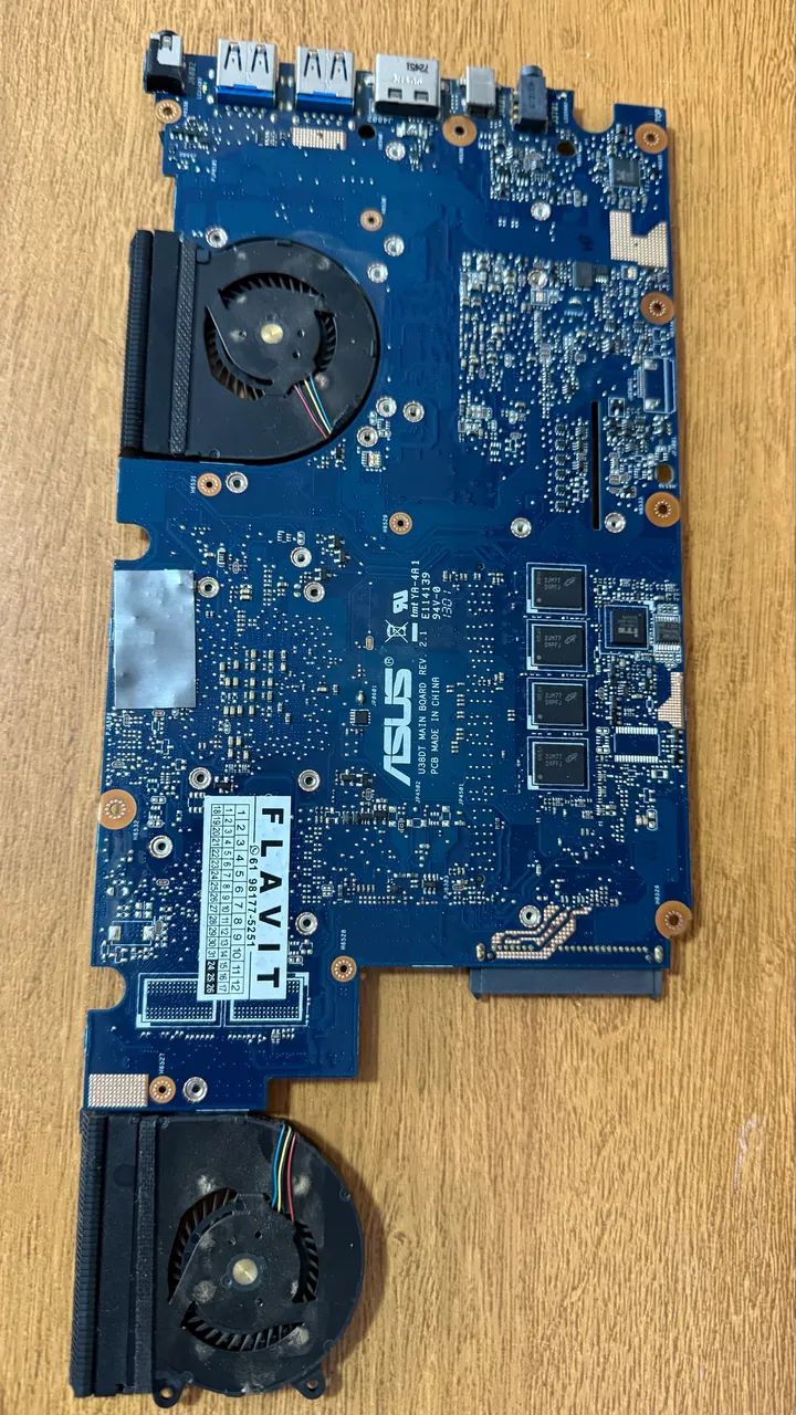 Placa mãe notebook ASUS VivoBook U38N - Processador AMD A8-4555M - Funcionando  - Foto 2