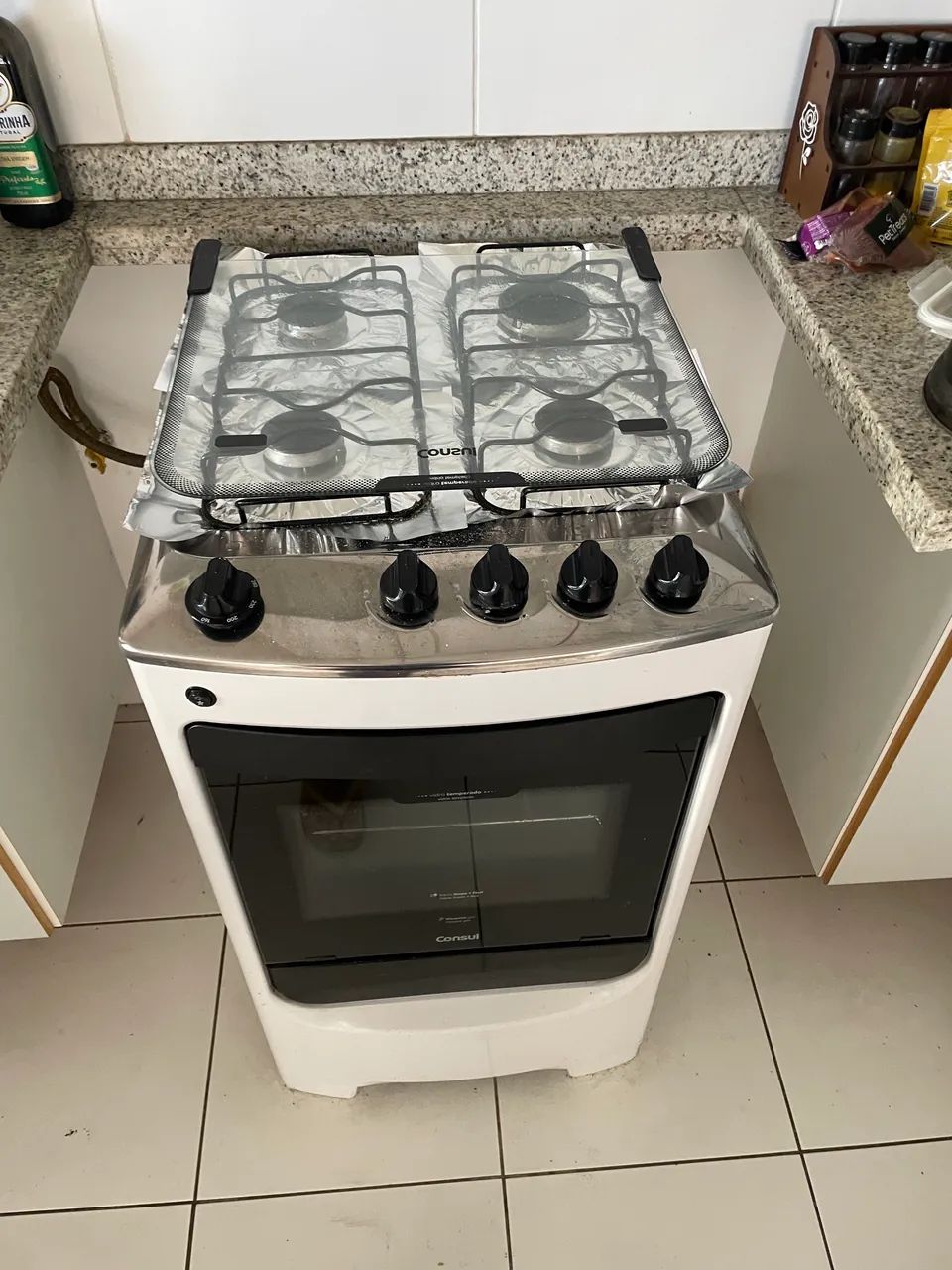 Fogão 4 Bocas Branco com Acendimento Automático Bivolt Consul - Foto 2
