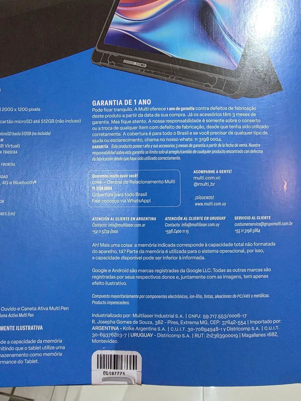 Tablet M11128gb lacrado com 4g e wifi  Multi  - Foto 4