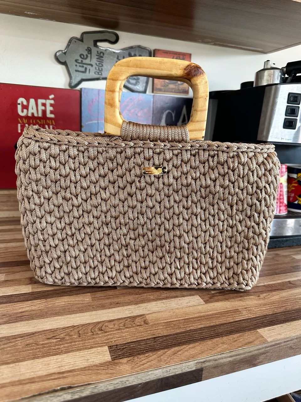 Bolsa Cloe Bege em crochê  - Foto 2