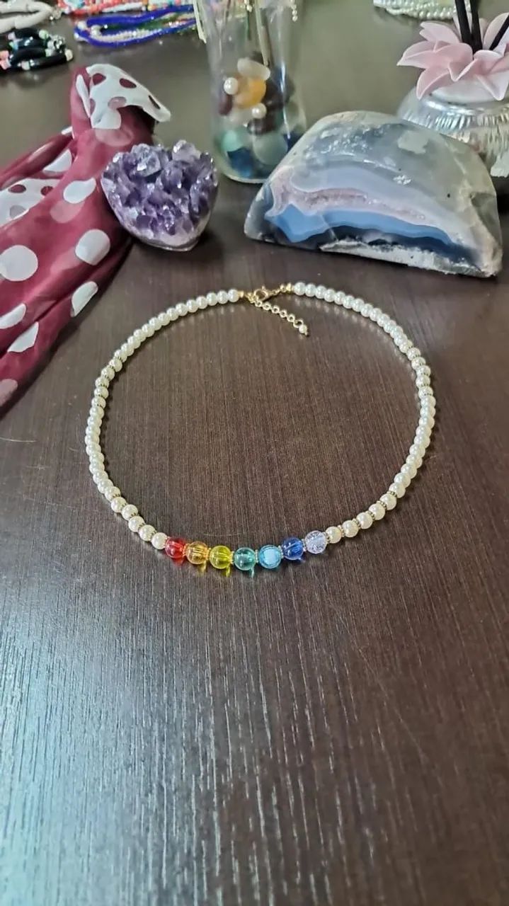  Colar Sete  CHAKRAS 