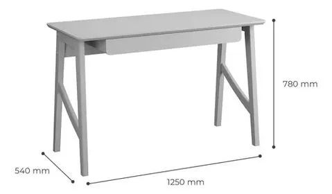 Escrivaninha com 1 Gaveta 125cm DIVIDIMOS EM ATÉ 10X SEM JUROS - Foto 5
