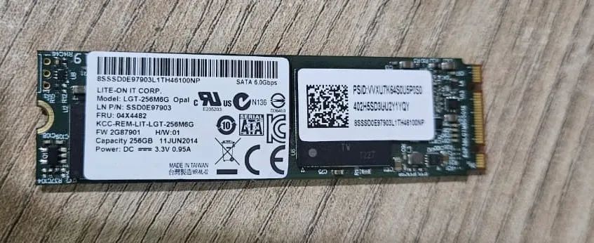 SSD NVME 256GB Lite ON