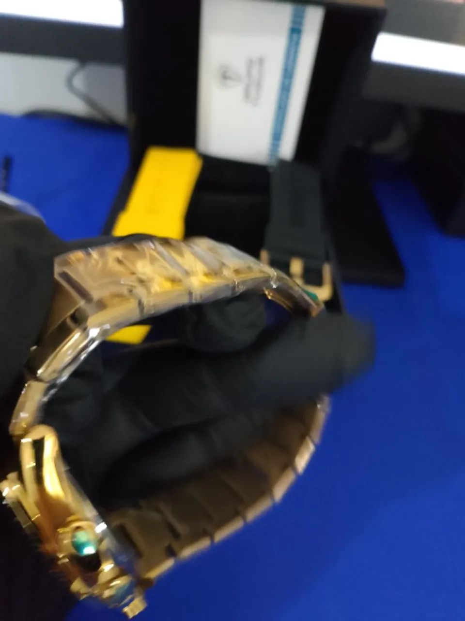 Relógio Masculino Roaris  Dourado - Foto 5