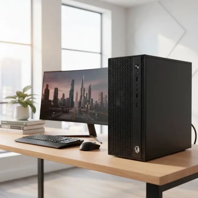 Gabinete Office Desktop Pc Placa Micro Atx Compacto Bo-g1 - Foto 4