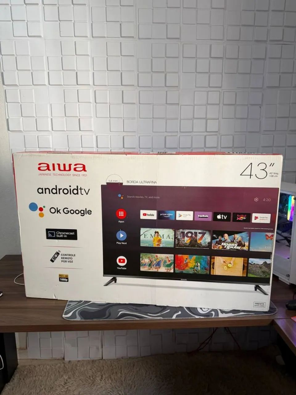 Smartv 43 polegadas AIWA full Hd Dled nova na caixa lacrada  - Foto 2