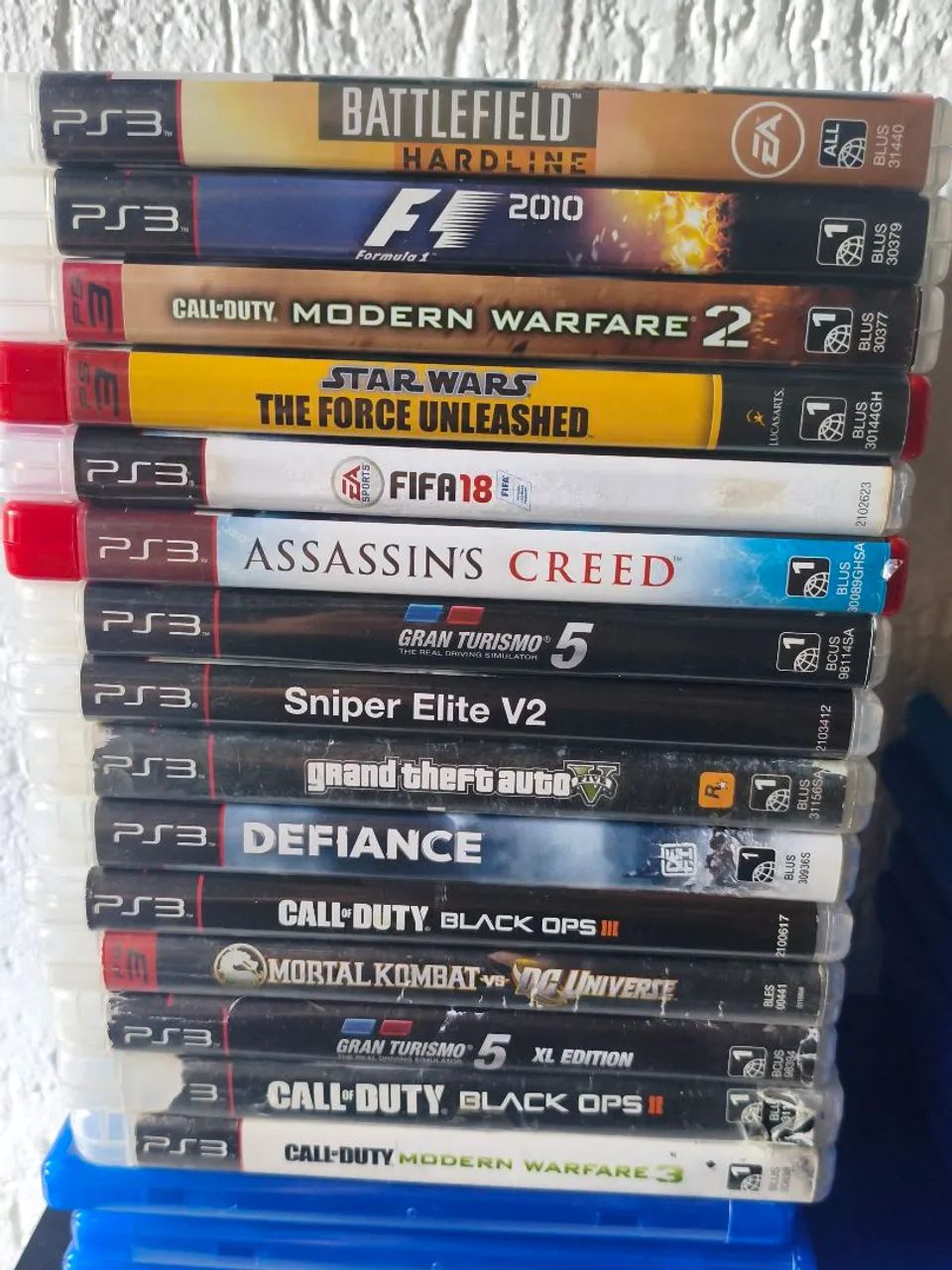 Lote de 15 jogos de PS3