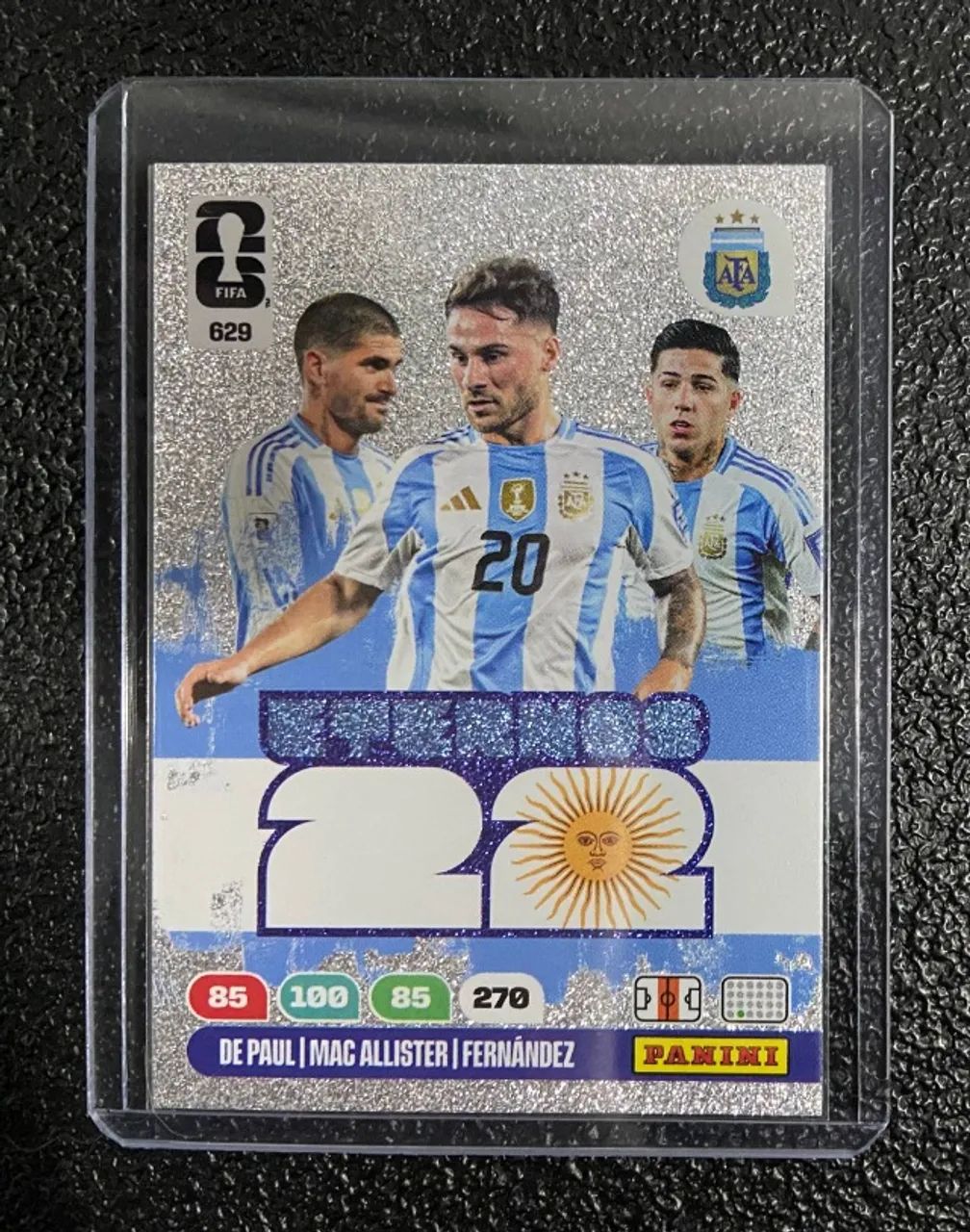 Carta #629 De Paul, Mac Allister, Enzo Fernandez Eternos 22