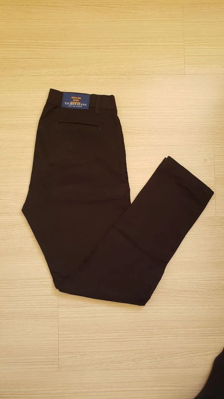 Calça Sarja Preta Tam 40 NOVA