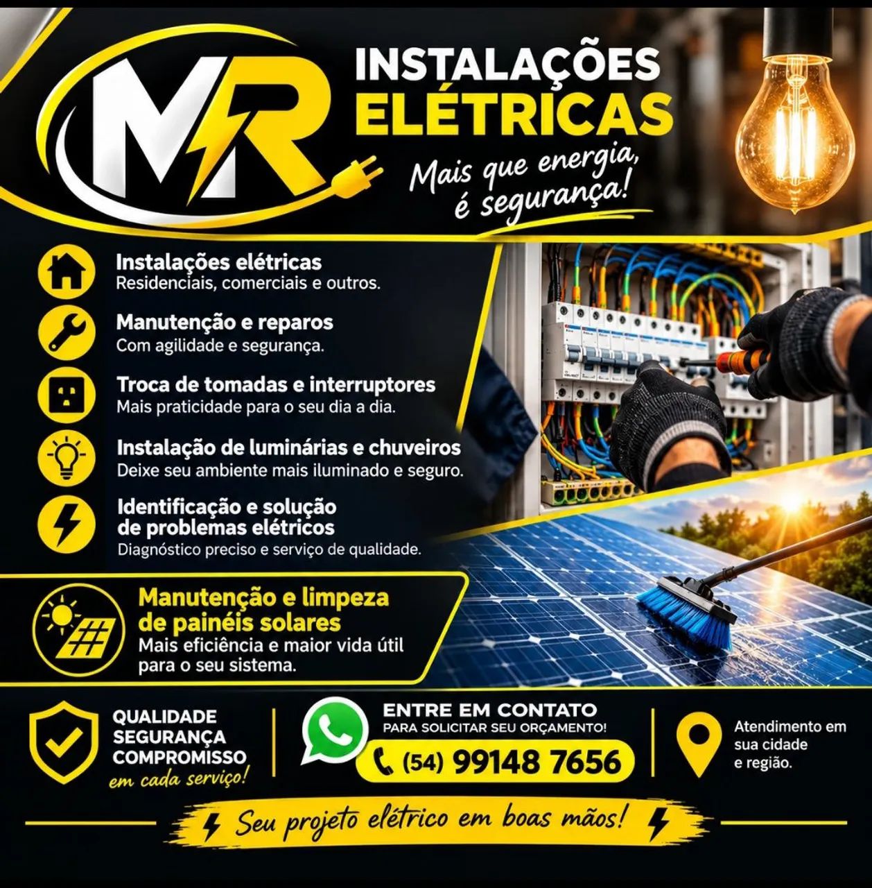 Serviços de eletricista 