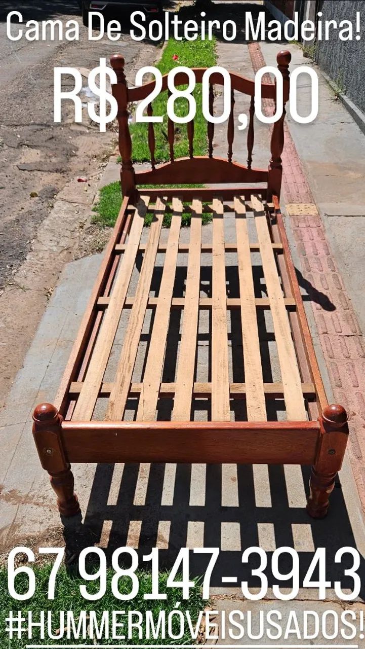 Vende - Se Cama De Solteiro Madeira!