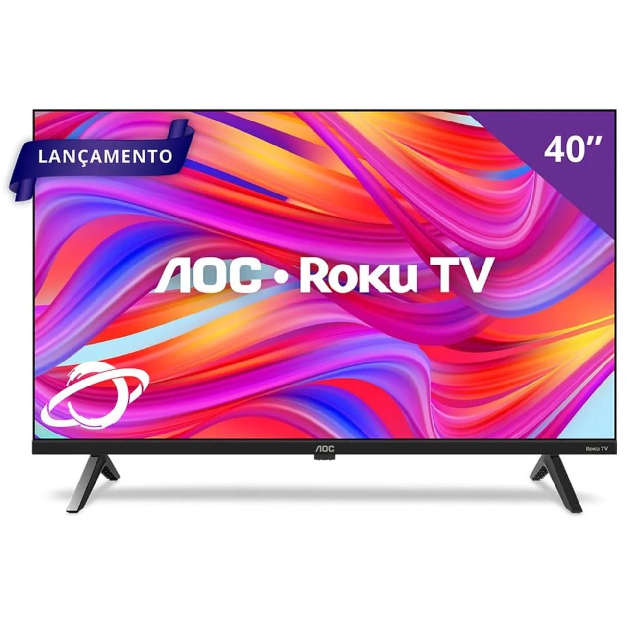 Vendo Smart AOC ROKU TV 40 polegadas nova nunca usada ganhei no sorteio de rifas da escola - Foto 4