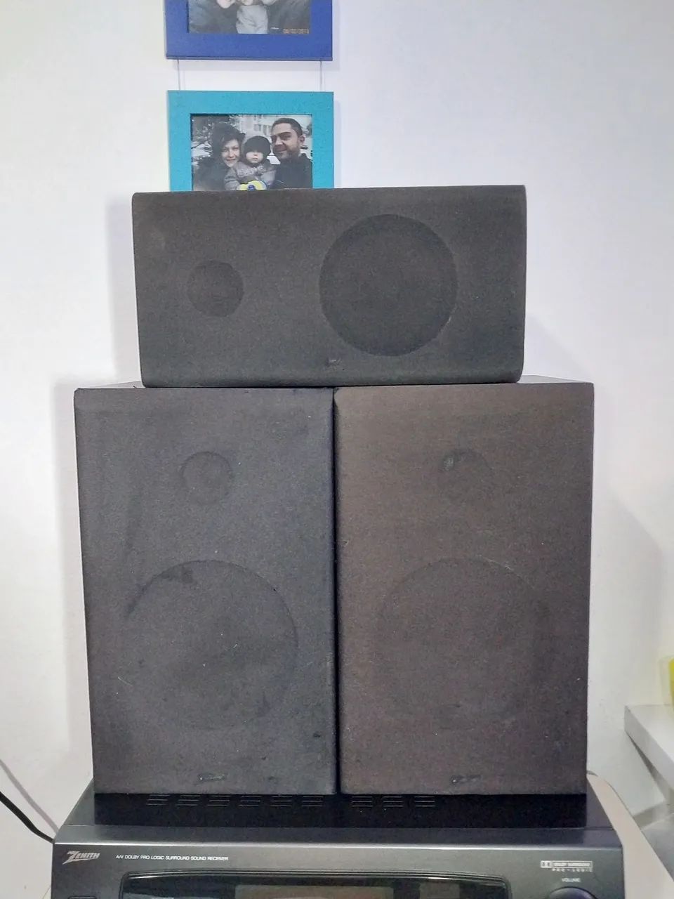 Jogo 3 caixas de som Zenith 30w 8OHM funcionando
