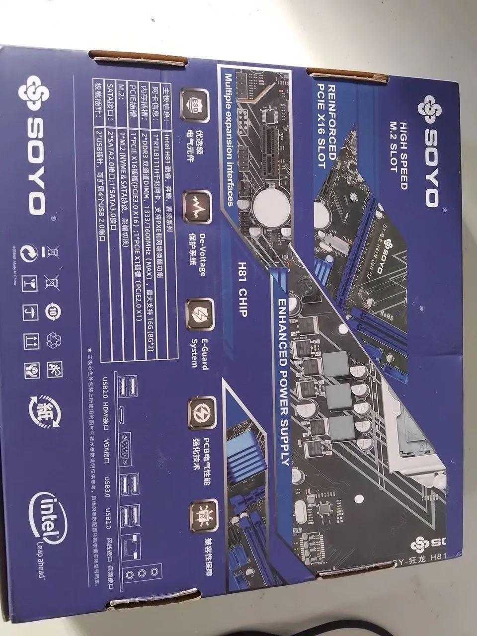 Placa mãe soyo h81 + prossedor core i3 - Foto 3